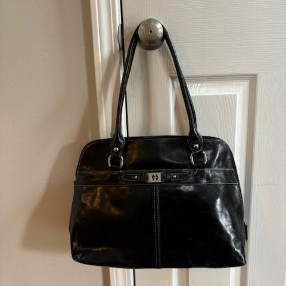 Giani Bernini Leather Tote Briefcase Shoulder Bag